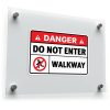Danger: Do Not Enter Walkway Safety Sticker 1