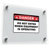 Danger Do Not Enter When Equipment Is Operating