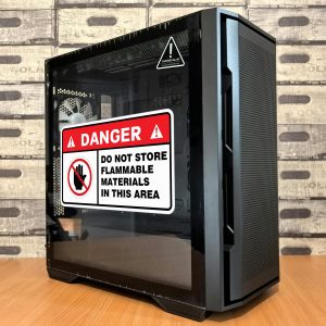 Alternative view of Danger: Do Not Store Flammable Materials Safety Sign