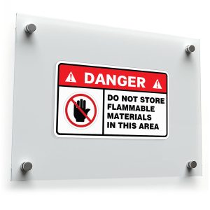 Danger: Do Not Store Flammable Materials Safety Sign