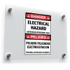 Danger Electrical Hazard Bilingual Safety Sticker 1