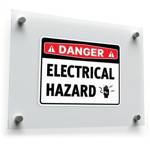 Danger Electrical Hazard Warning Sticker