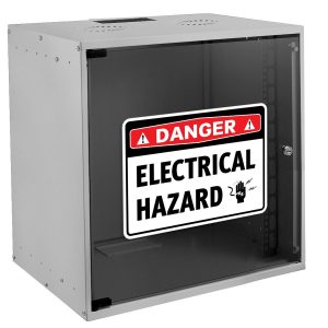 Alternative view of Danger Electrical Hazard Warning Sticker