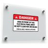 Danger Electrical Panel Clearance Sticker