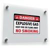 Danger Explosive Gas Warning Sticker 1