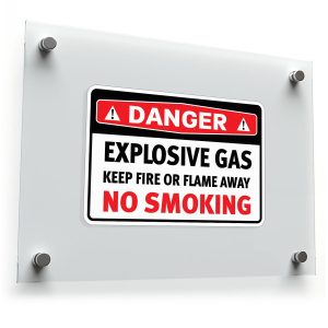 Danger Explosive Gas Warning Sticker