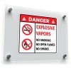 Danger Explosive Vapors Warning Sign Sticker 1