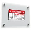 Danger Falling Hazard Warning Sticker