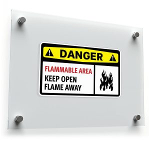 Danger Flammable Area Warning Sign