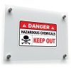 Danger Hazardous Chemicals Keep Out Sticker 1