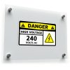 Danger High Voltage 240 Volts AC Sticker Decal
