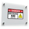 Danger High Voltage 440 Volts AC Sticker 1