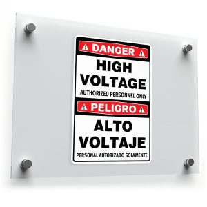 Danger High Voltage Vinyl Decal