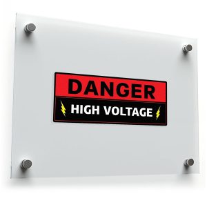 Danger High Voltage Warning Vinyl Sticker