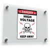 Danger High Voltage Warning Sticker 2 Danger High Voltage Warning Sticker 1