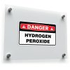 Danger Hydrogen Peroxide Warning Sticker