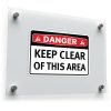 "Danger: Keep Clear of This Area" Safety Sign