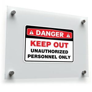 Danger Keep Out Unauthorized Personnel Only Sticker