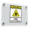 Danger LPG Highly Flammable Warning Sticker
