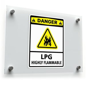 Danger LPG Highly Flammable Warning Sticker