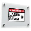 Danger Laser Beam Warning Sign Sticker 1