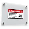 "Danger Moving Parts" Safety Vinyl Sticker 1