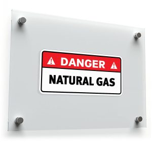 Danger: Natural Gas Vinyl Decal