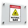 Danger Natural Gas Warning Sticker 1
