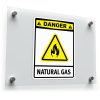 "Danger: Natural Gas" Safety Sticker