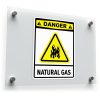 "Danger: Natural Gas" Safety Sticker