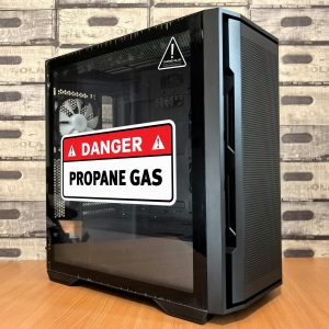 Alternative view of Danger Propane Gas Warning Sticker