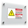 "Danger Shock Hazard High Voltage Inside" Vinyl Decal 1