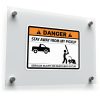 Danger Stay Away From My Pickup Vinyl Sticker