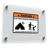 Danger Stay Away from My Camping Tent Sticker 1