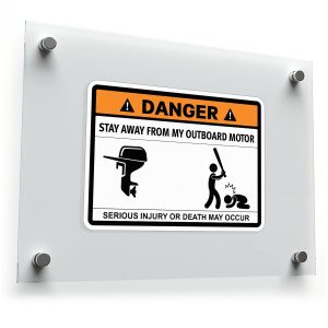 Danger Stay Away from My Outboard Motor Sticker