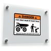 "Danger Stay Away from My Dump Truck" Safety Sticker 1