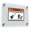 Danger: Stay Away from My Guitar Warning Sticker 1