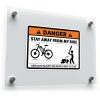 Danger: Stay Away from My Bike Warning Sticker 1