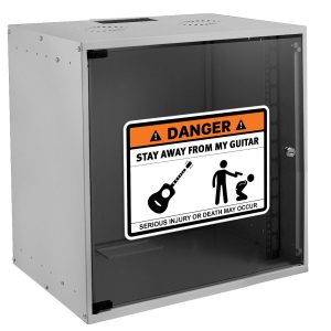 Alternative view of Danger: Stay Away from My Guitar Warning Sticker