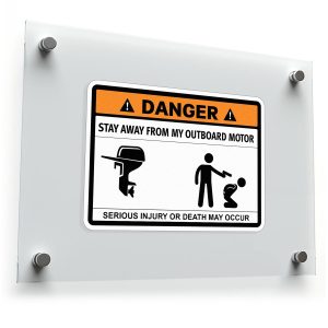 Danger: Stay Away from My Outboard Motor Decal