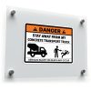 "Danger: Stay Away from My Concrete Transport Truck" Vinyl Decal 1