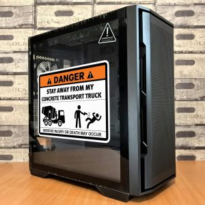 Alternative view of "Danger: Stay Away from My Concrete Transport Truck" Vinyl Decal