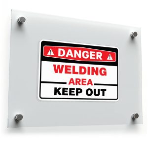Danger: Welding Area Vinyl Decal