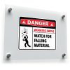 Danger Workers Above Watch for Falling Material Safety Sticker