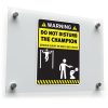 Do Not Disturb the Champion" Warning Sticker – Bold 1