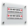 “Do Not Enter Authorized Personnel Only” Safety Warning Sticker 1