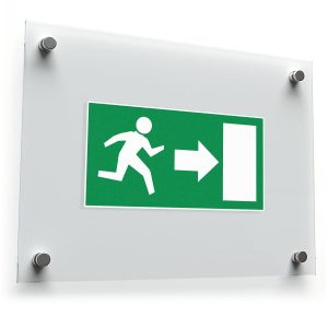 Emergency Exit Right Arrow Sticker