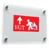 Emergency Exit Sign with Fire Icon 1