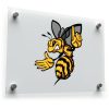 Energetic Bee Character Vinyl Sticker 1