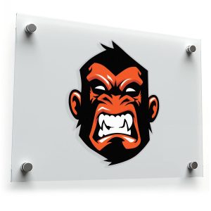 Fierce Gorilla Face Vinyl Sticker